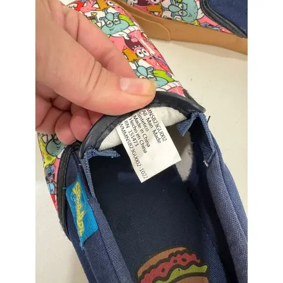 SpongeBob Krusty Krab Ground Up Slip-On Canvas Shoes - 8.5 - Picture 7 of 10